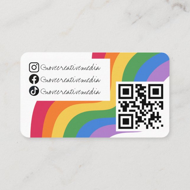 Happy PRIDE Business Card (Back)