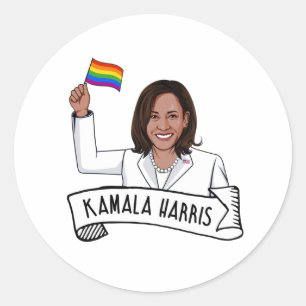 Happy Pride from Kamala Harris Classic Round Sticker