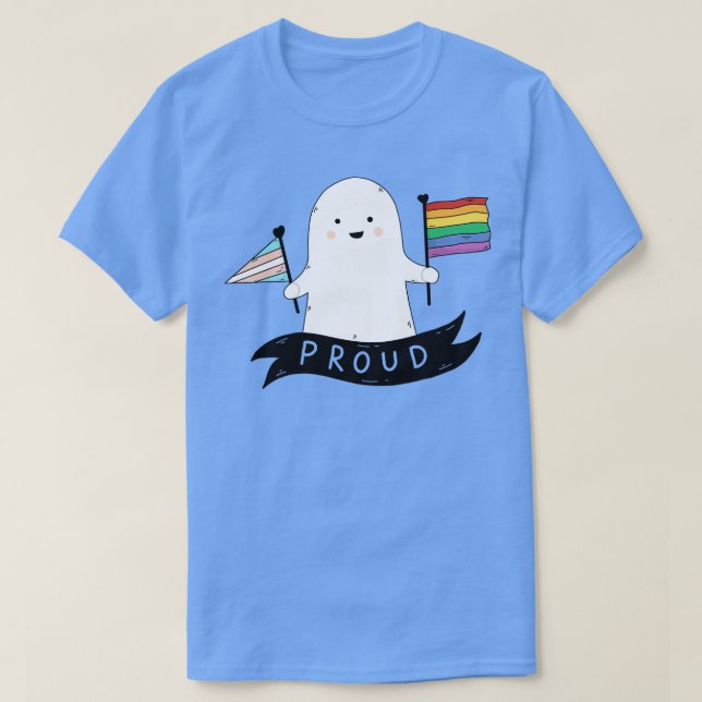 Happy Pride Ghost  T-Shirt (Design Front)