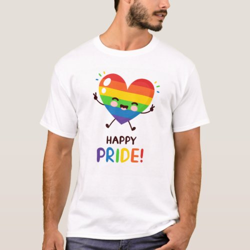 Happy Pride LGBTQ  T_Shirt
