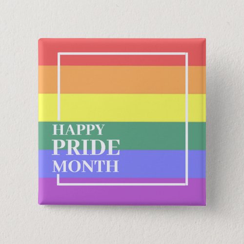 Happy Pride Month Button