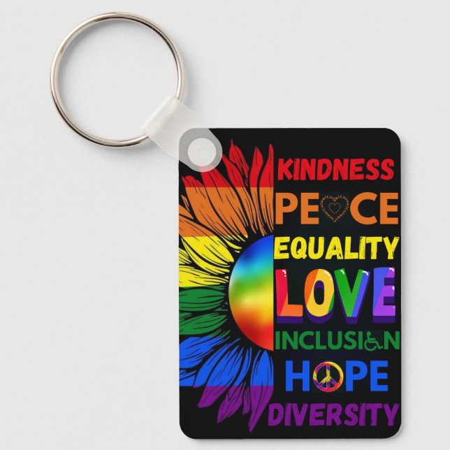 Happy Pride Month Everyday Keychain (Front)