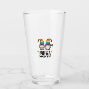 Happy Pride Month Gnome Vintage Rainbow Shirt_1 Glass