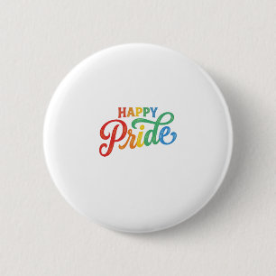 Happy Pride Vintage Rainbow Typography Shirt_1 Button