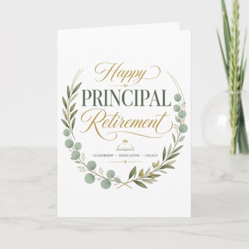Happy Principal Retirement Gift Card