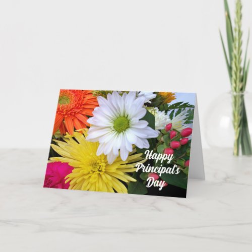 Happy Principals Day Floral Arrangement Card