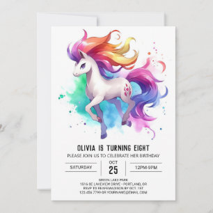 Happy Printable Horse Birthday Invitation