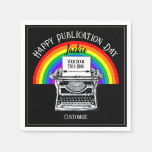 Happy Publication Day Personalized LBGTQ Napkins