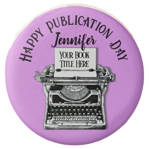 Happy Publication Day Personalized Pink Chocolate Covered Oreo