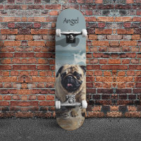 Happy Pug at the Beach customizable