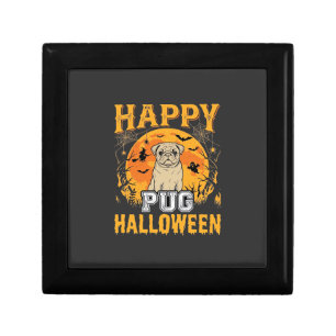 Happy Pug Halloween Spooky Dog Design_1 Gift Box
