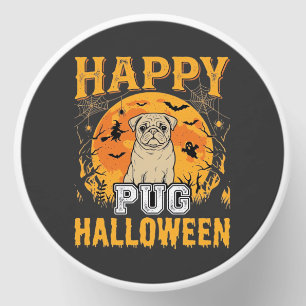Happy Pug Halloween Spooky Dog Design_1 Mini Candle Favors