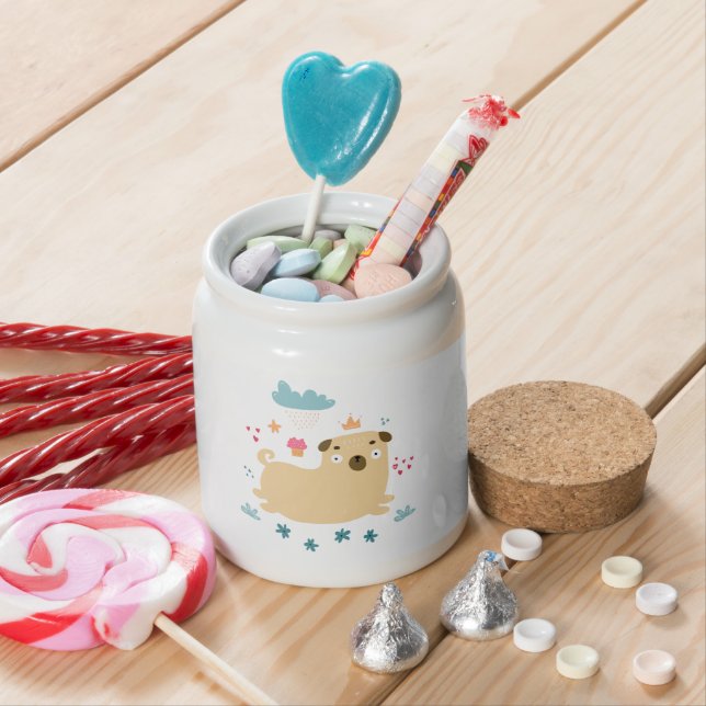 Happy Puggy Candy Jar (In Situ)