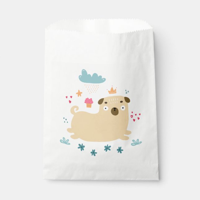 Happy Puggy Favor Bags (Front)