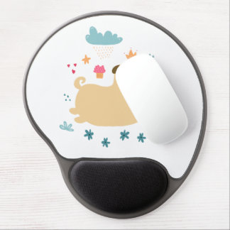 Happy Puggy Gel Mouse Pad