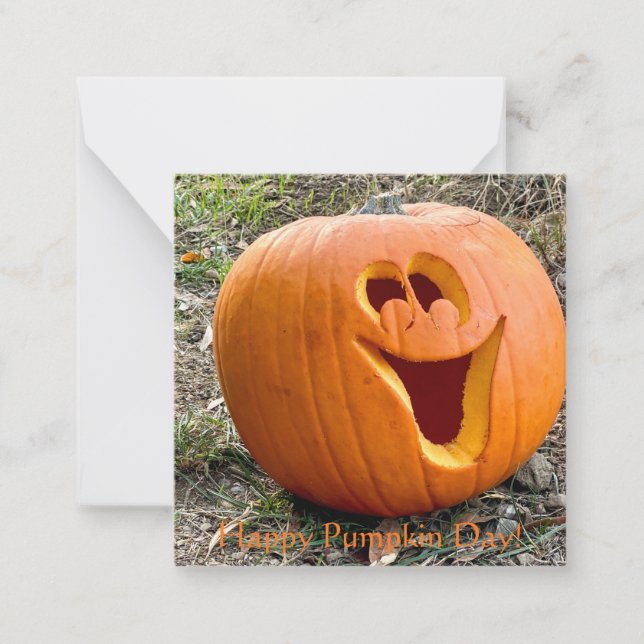 Happy Pumpkin Day! Note Card (Front)