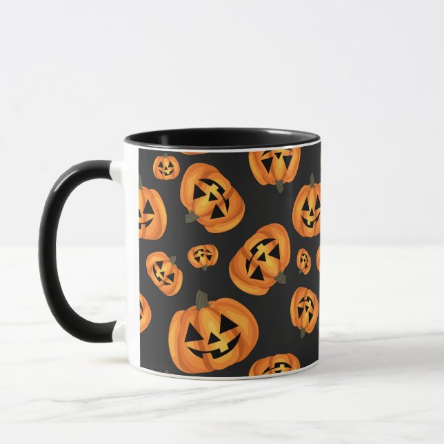 Happy Pumpkin Face | Halloween Mug (Left)