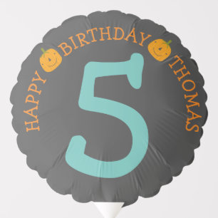 Happy pumpkin Halloween Birthday Balloon