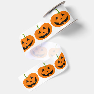 Happy Pumpkin Halloween Ribbon
