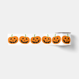 Happy Pumpkin Halloween Ribbon