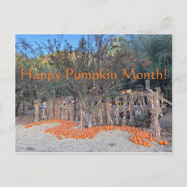 Happy Pumpkin Month! Postcard (Front)