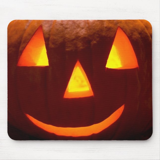 Happy Pumpkin Mouse Pad (Front)