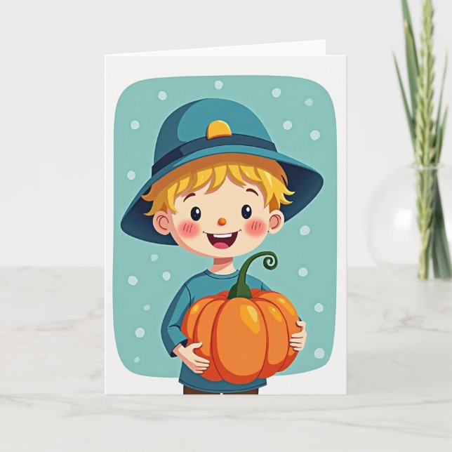 Happy Pumpkin Pal Card (Front)
