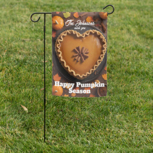 Happy Pumpkin Season Pumpkin Pie Thanksgiving Fall Garden Flag