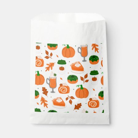 Happy Pumpkin Spice Coffee Season Favor Bag