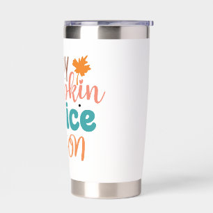 Happy Pumpkin Spice Season Fall Typography Insulated Tumbler