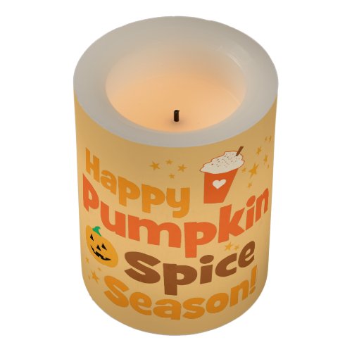 Happy Pumpkin Spice Season Flameless Candle