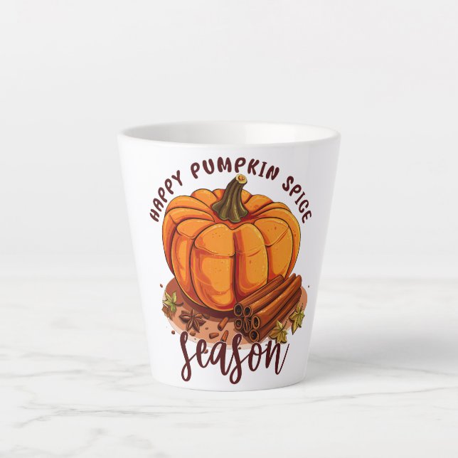 Happy Pumpkin Spice Season Latte Mug (Front)