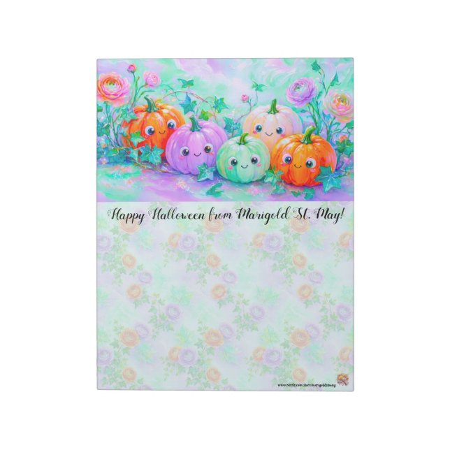 Happy Pumpkins Notepad (Rotated)