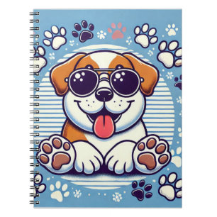 Happy Pup Design Notebook – Cute Dog Lover Journal