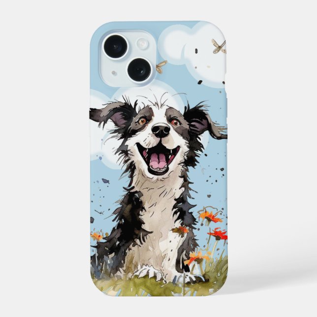 Happy Pup Iphone Case (Back)