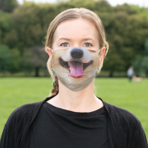Happy Puppy Adult Cloth Face Mask