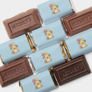 Happy Puppy, Boy, Let's Pawty, 1st Birthday Hershey's Miniatures