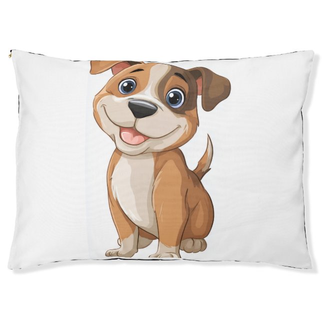 Happy Puppy Dog Cushion (Front)