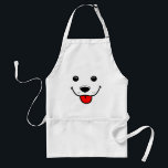 Happy Puppy Face Adult Apron<br><div class="desc">A happy dog face grins out at you from your T-shirt or other product. Dogs know how to live in the moment, now you can remind everyone of that with this cute image.</div>