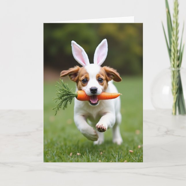 Happy Puppy Fun Day Card (Front)