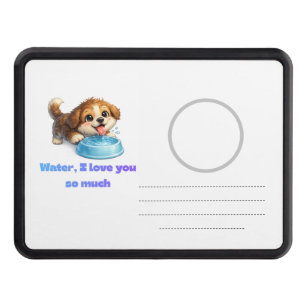 Happy Puppy Hydration Design Hitch Cover