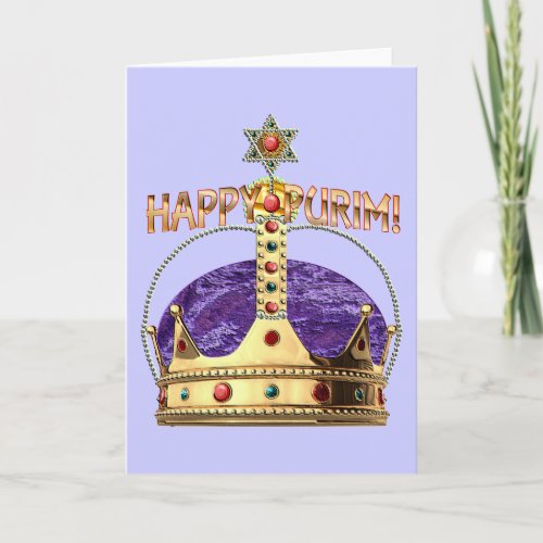 Happy Purim Blank Card