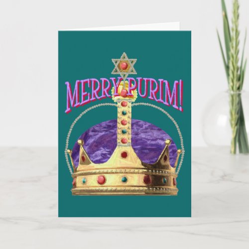 Happy Purim Blank Card