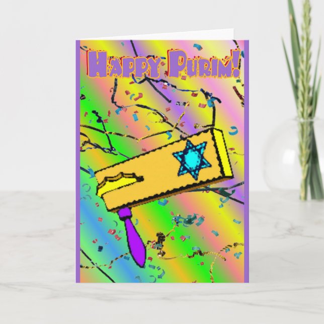 Happy Purim Card (Front)
