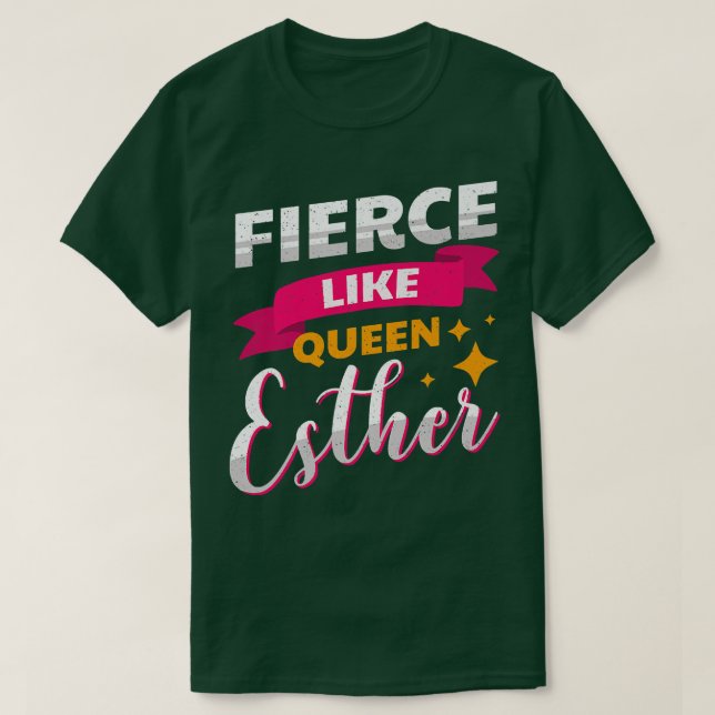 Happy Purim Costume Idea Queen Esther Hebrew Jewis T-Shirt (Design Front)