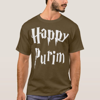 Happy purim Costume Jewish Halloween Queen Esther  T-Shirt