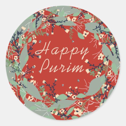 Happy Purim Customize Jewish sticker