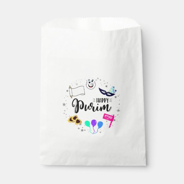 Happy Purim Favor Bag (Front)