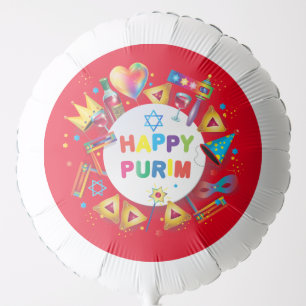 Happy Purim Festival Jewish Holiday Kids Party Balloon