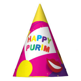 Happy Purim Festival Kids Party Gifts Pattern Party Hat
